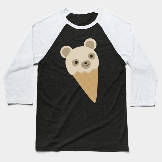 Teddy Icecream! Baseball T-Shirt by happinessinatee